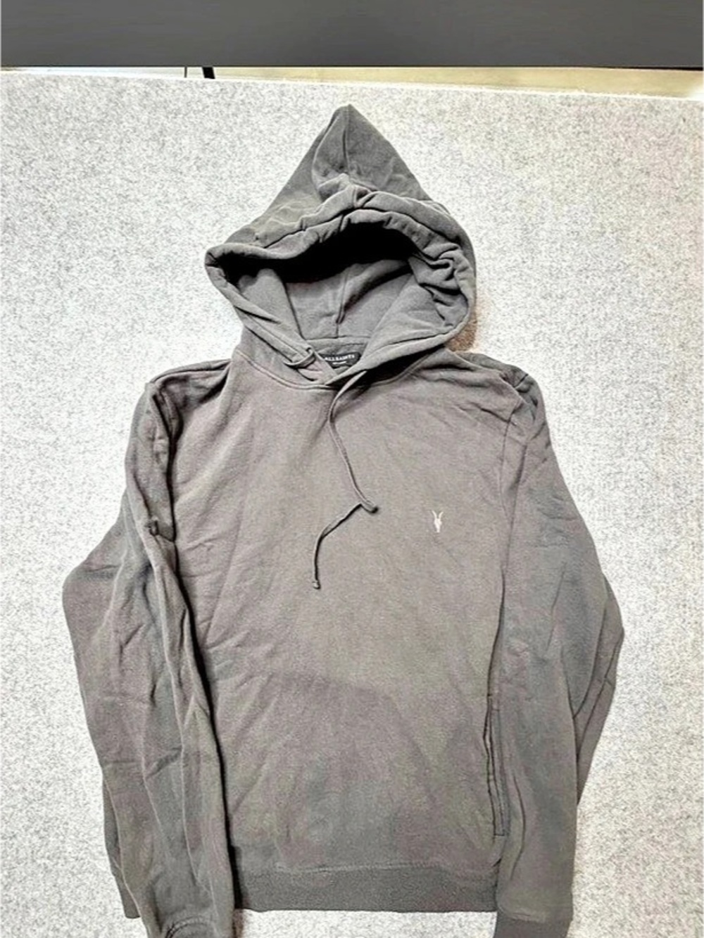 AllSaints Raven Ramskull Hoodie Gray